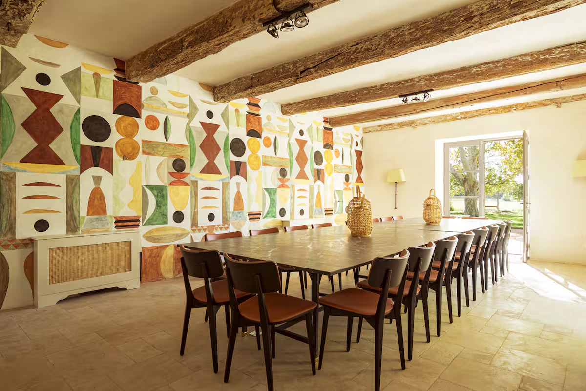 Villa interior dining room